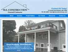 Tablet Screenshot of msconstructiongc.com